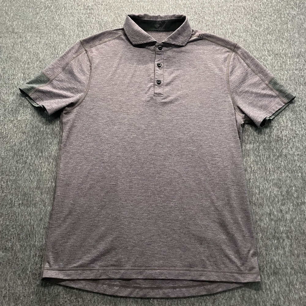 Lululemon Post Practice Performance Structured Collar Polo Shirt Men's M